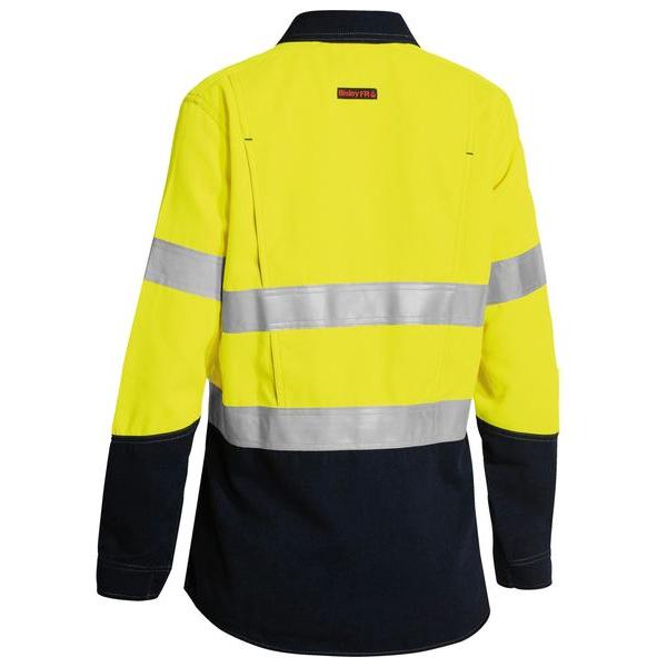TenCate Tecasafe Plus 700 Womens Taped Hi Vis FR Vented Shirt - BL8082T