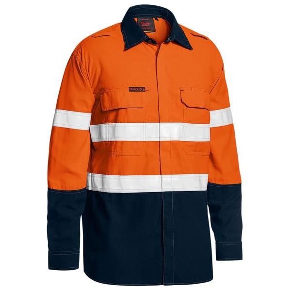 TenCate Tecasafe Plus 480 Taped Hi Vis Lightweight FR Vented Shirt - BS8237T