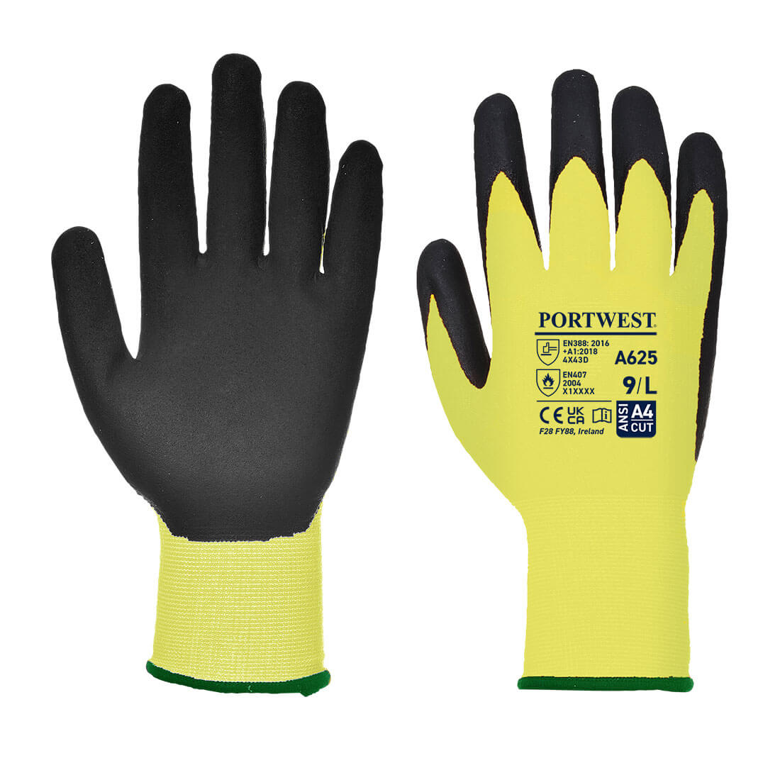 Cut D13 PU Hi - Vis Glove