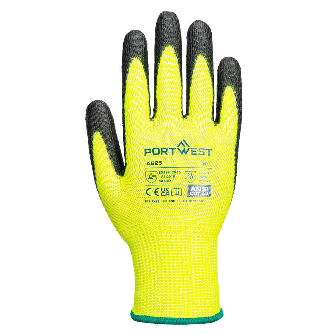 Cut D13 PU Hi - Vis Glove