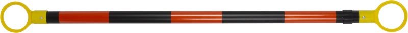 Retractable ABS Cone Bar – Orange/Black (135cm to 210cm)