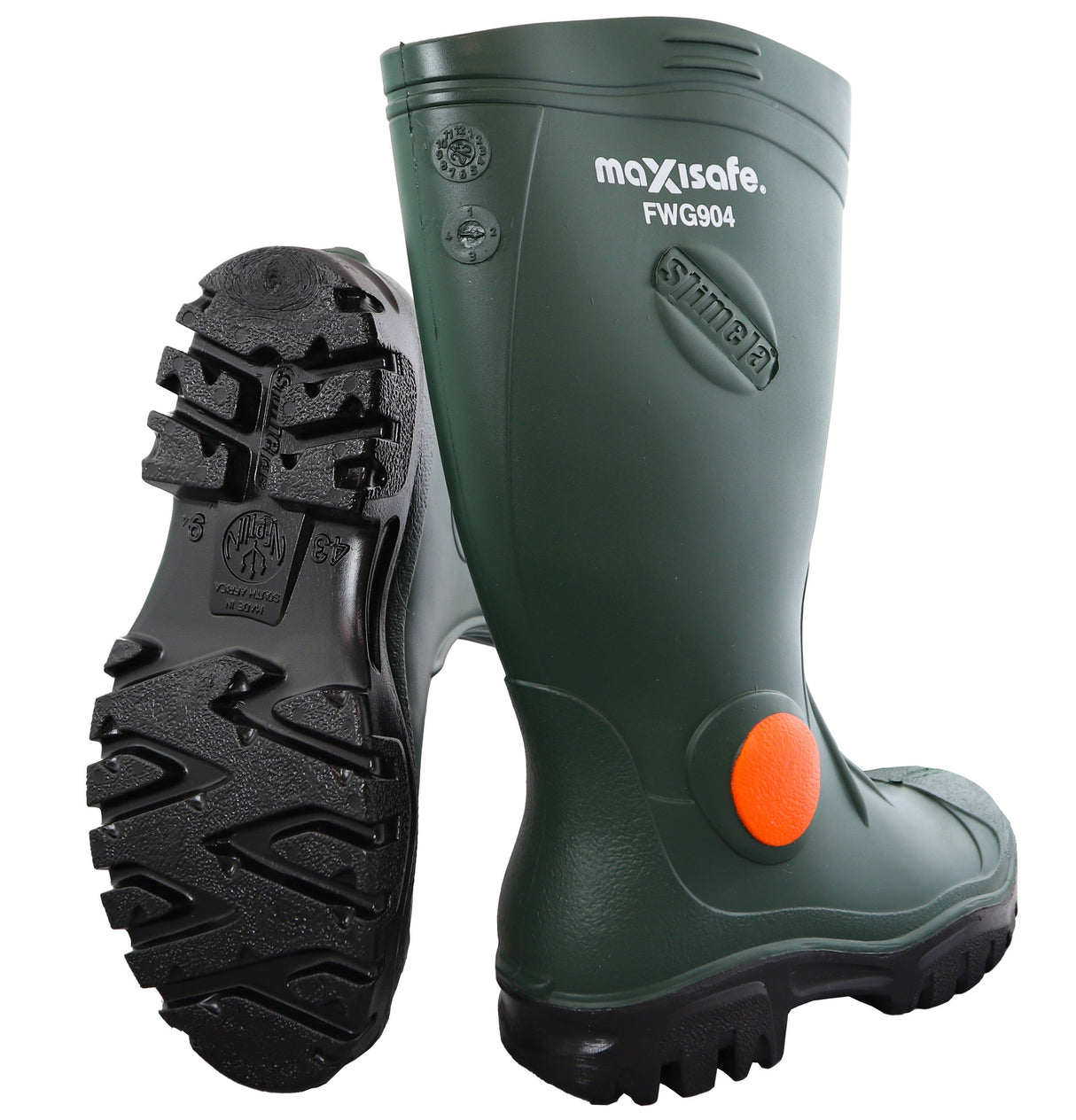 Foreman Green Gumboots w/ Safety Toe