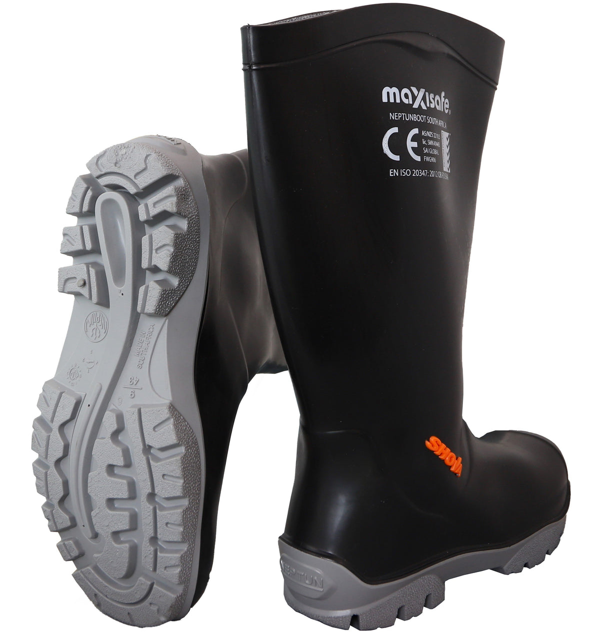 Maxisafe 'Shova' Non-Safety Gumboots - Black