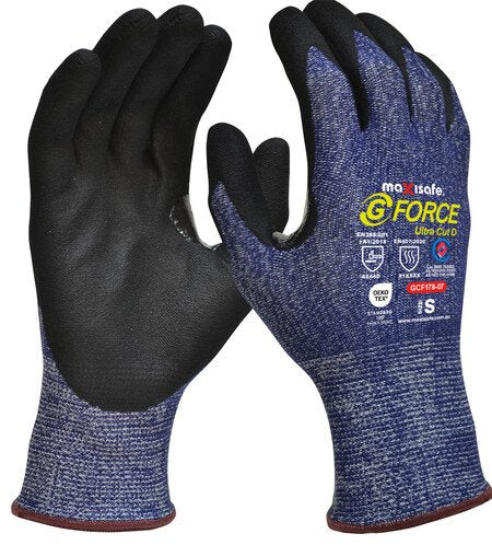 G-Force Ultra Cut D Resistant Thin Nitrile Coated Glove