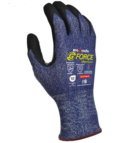 G-Force Ultra Cut D Resistant Thin Nitrile Coated Glove