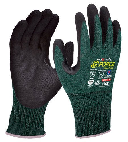 G-Force Ultra Cut C Resistant Thin Nitrile Coated Glove