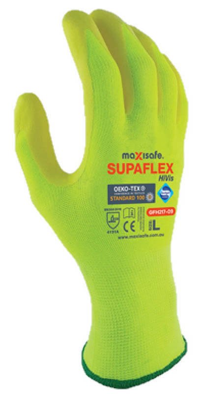 SupaFlex Hi-Vis Yellow Glove