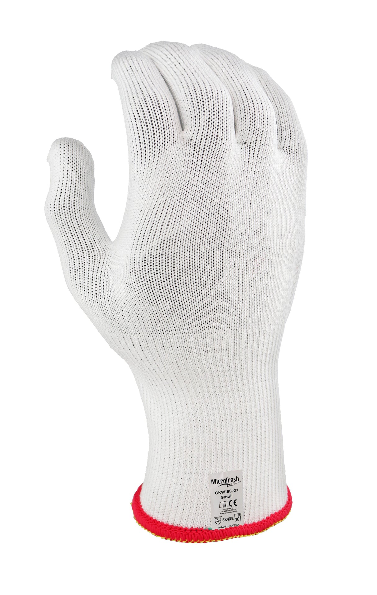Microfresh Cut E White 'Food Grade' Liner Glove