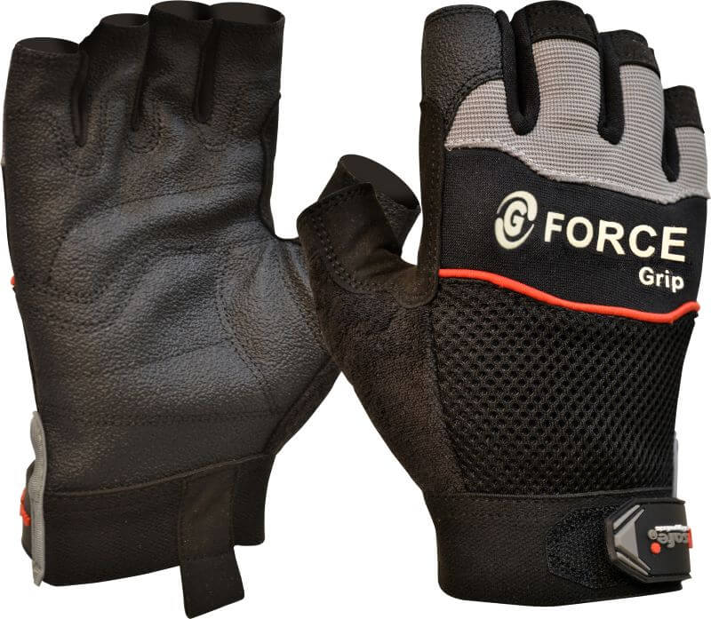 G-Force 'Grip' Fingerless Mechanics Gloves