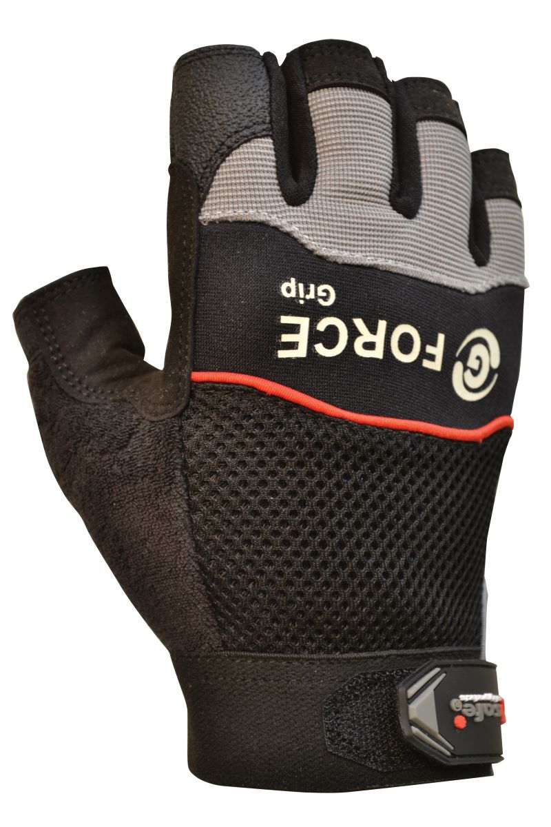 G-Force 'Grip' Fingerless Mechanics Gloves