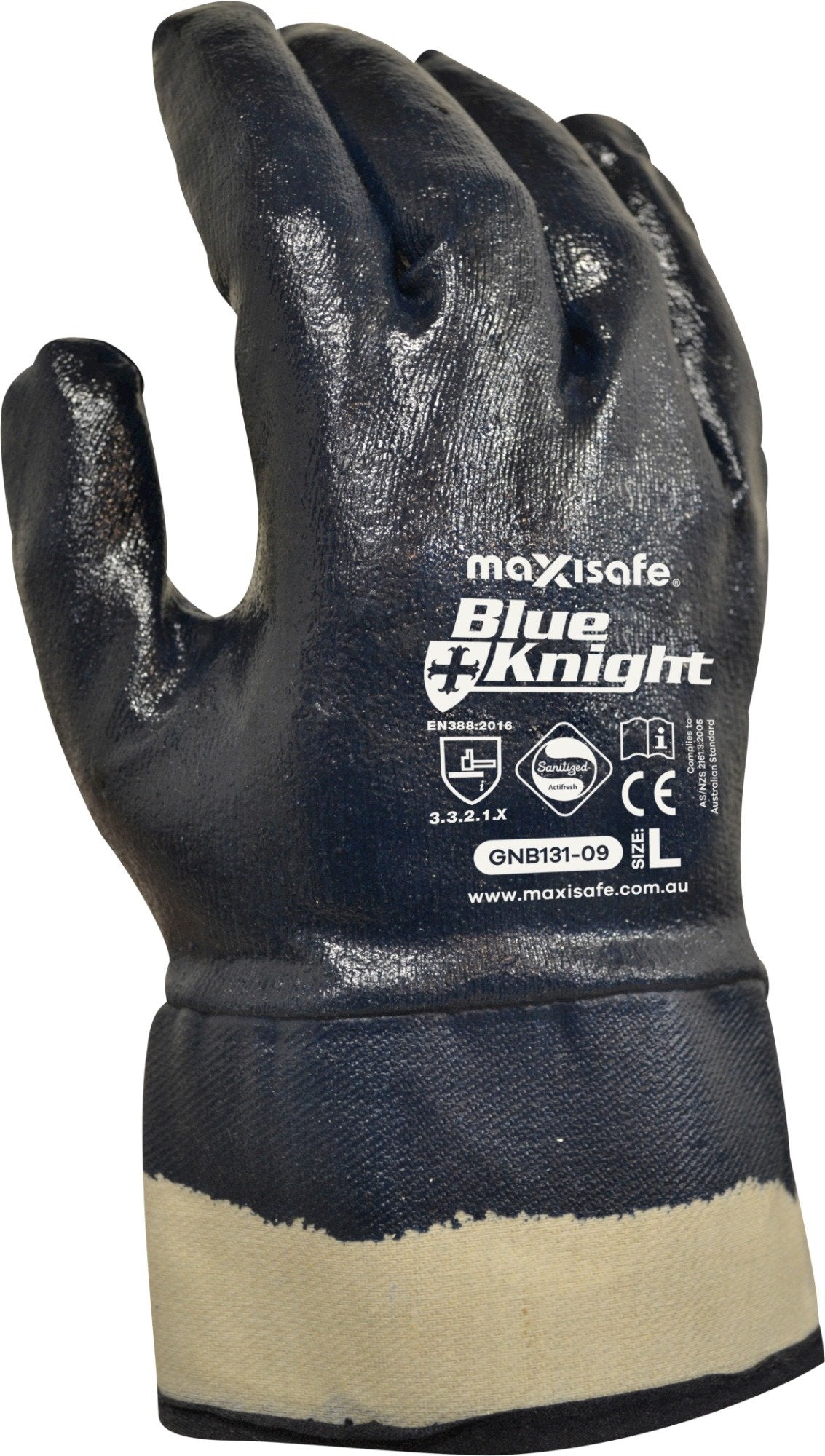 Blue Knight Heavy Duty, Fully Dipped with Safety Cuff