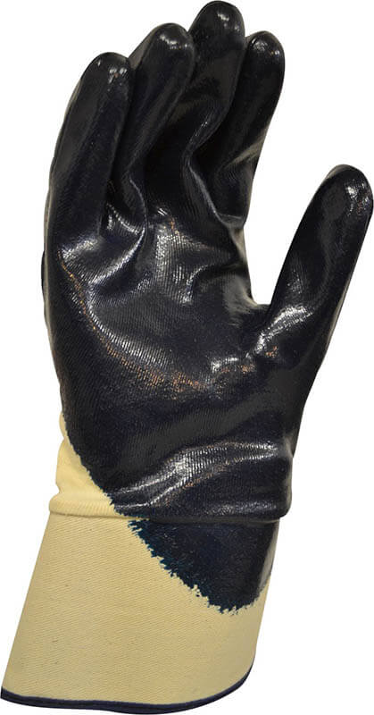 Blue Knight Nitrile 3/4 Dipped Glove with Safety Cuff - XLarge