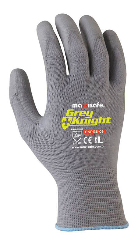 Grey Knight Nylon PU Coated Nylon Glove
