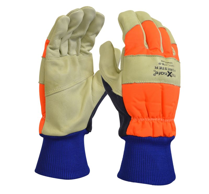 Forester Premium Cow Grain Chainsaw Gloves
