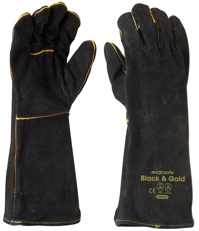 Black & Gold Welders Gauntlet