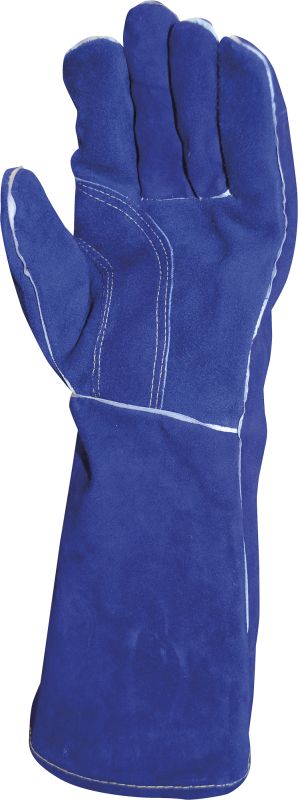 Blue Flame Welders Gauntlet - Kevlar Stitched