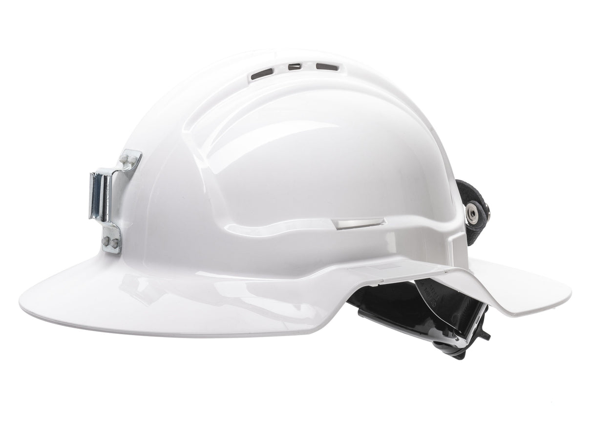 Broadbrim Hard Hat Vented w/ Metal Miners Bracket