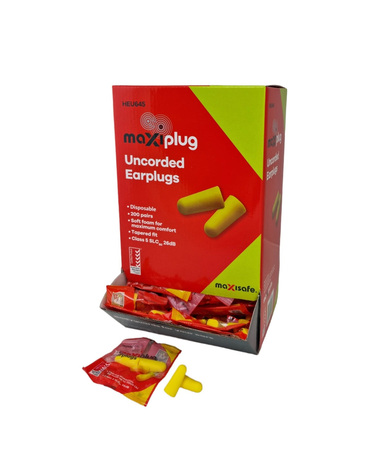 MaxiPlug Uncorded Earplugs - Class 5 - 200 Pairs