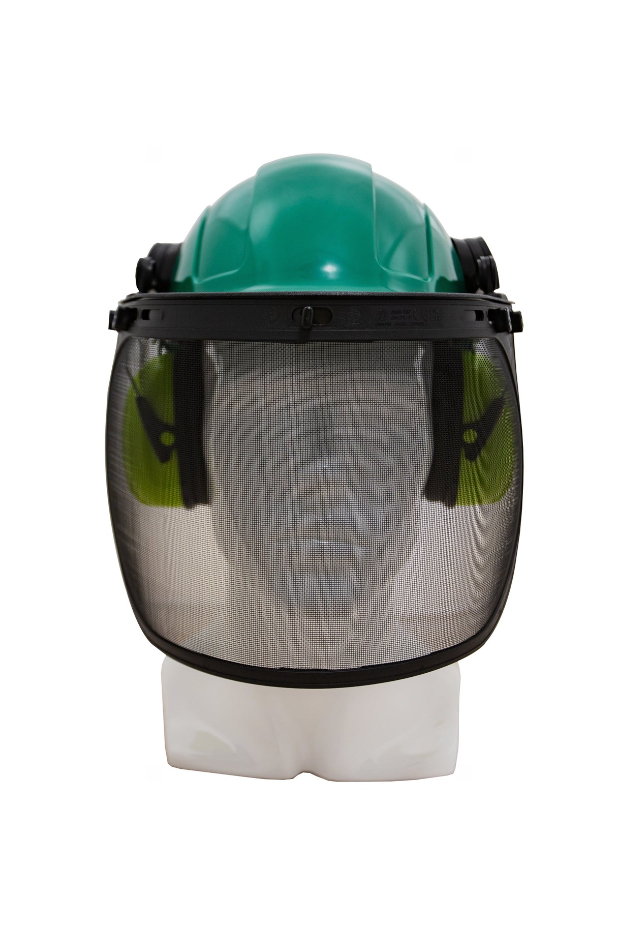 Forestry Kit - Green Helmet with Mesh Visor & Muff