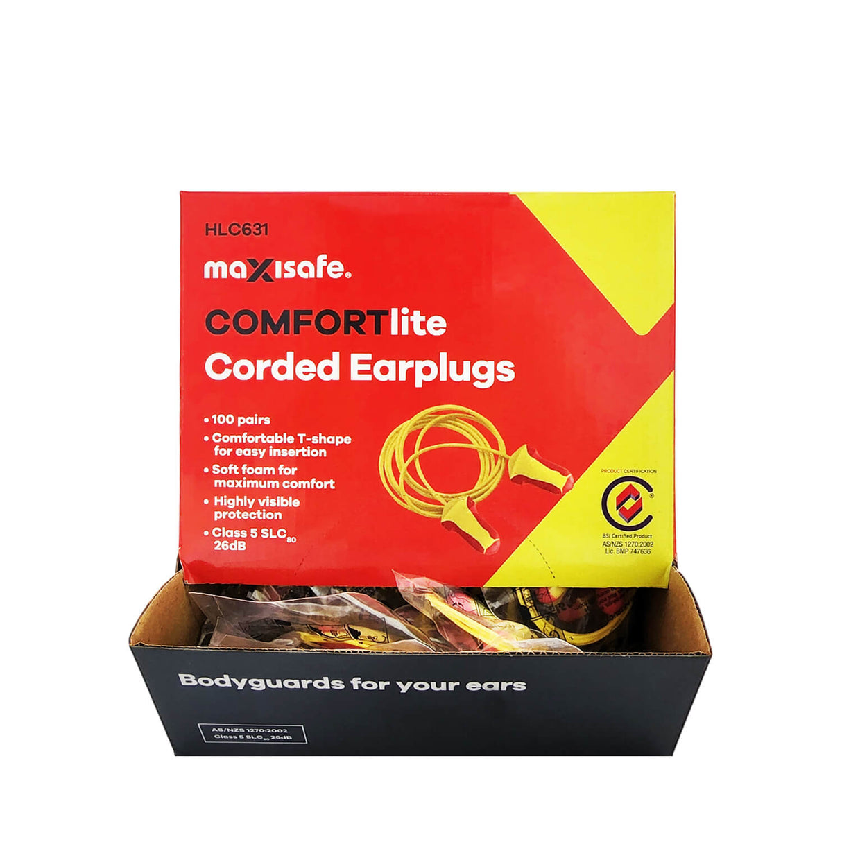 COMFORTlite T-Shaped Corded Earplugs - Class 5