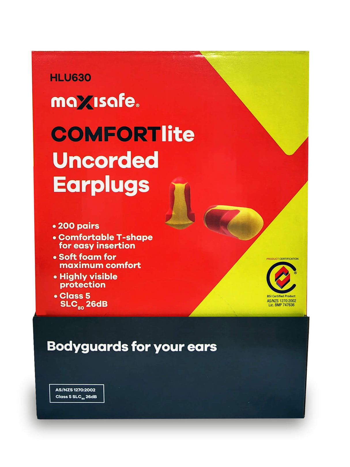 COMFORTlite T-Shaped Uncorded Earplugs - Class 5