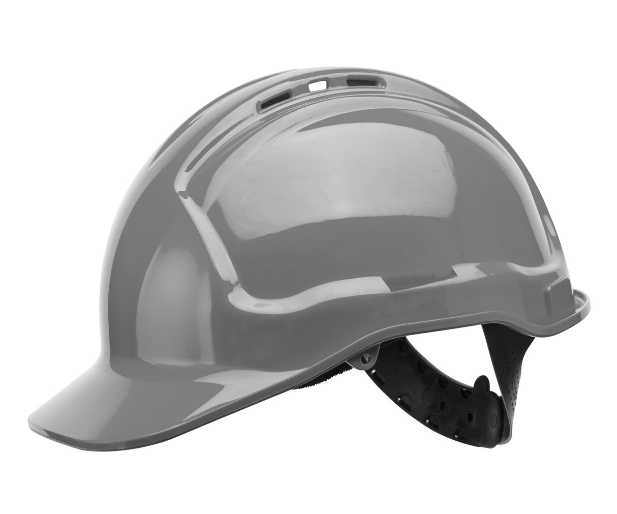 Tuffgard Vented Hard Hat with Sliplock Harness - Grey
