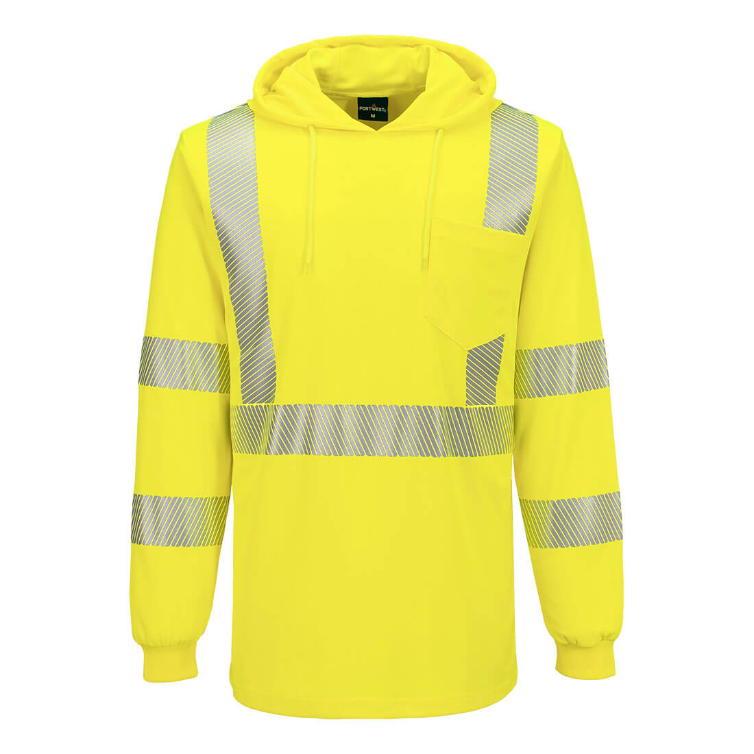 Hi-Vis Lightweight Hooded T-Shirt L/S