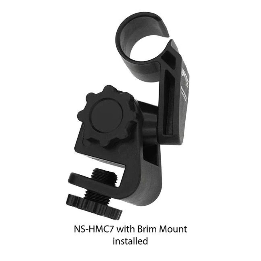 Multi-Angle Helmet Mount for Accessory Slot or Brim