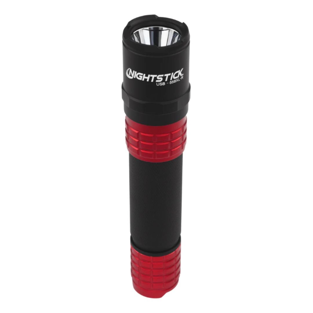 Nightstick USB Tactical Flashlight W/Holster - Red