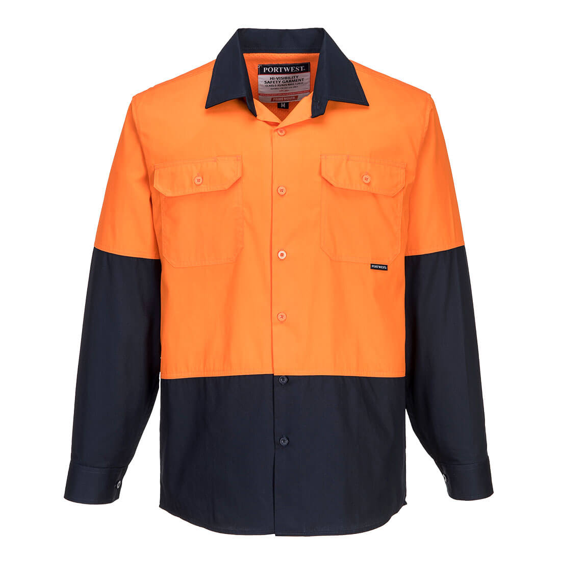 Canberra Hi-Vis Lightweight Contrast Class D Shirt L/S
