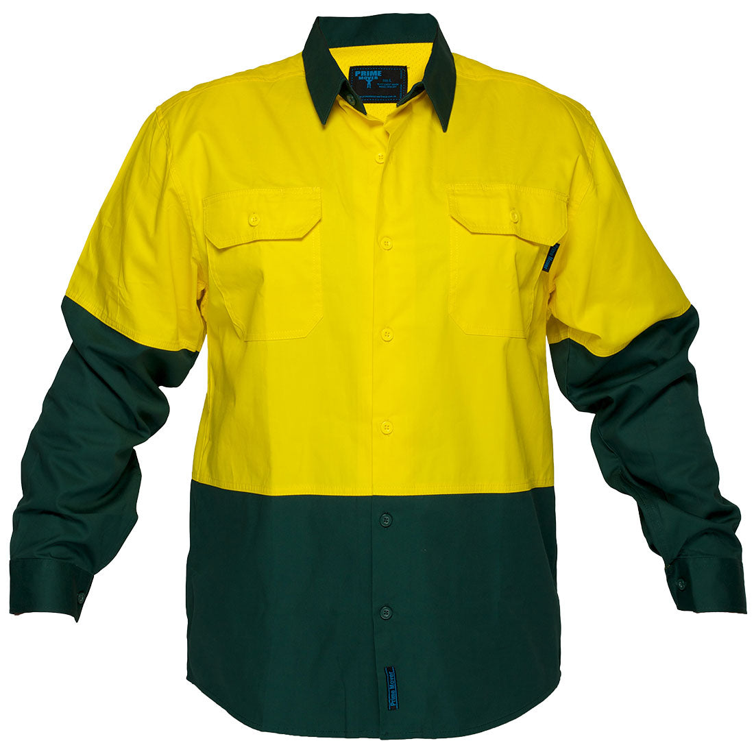Canberra Hi-Vis Lightweight Contrast Class D Shirt L/S