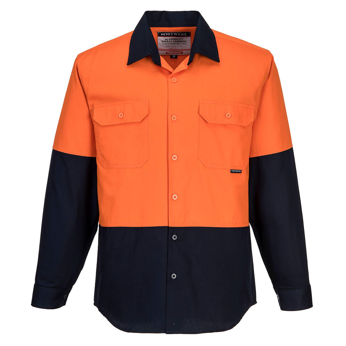 Canberra Hi-Vis Contrast Class D Shirt L/S