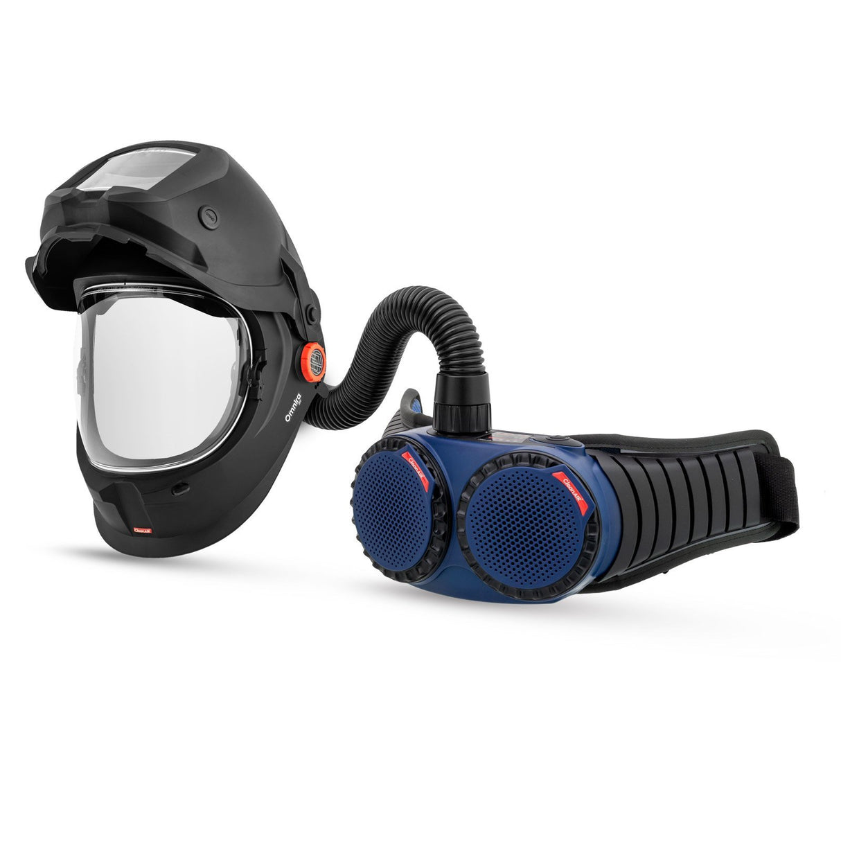 CleanAIR Omnira COMBI Flip-up Welding Helmet & AerGO PAPR Kit