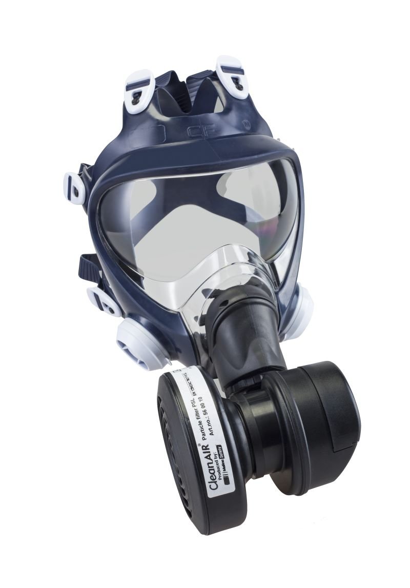 CleanAIR RCF02 Full-face Respirator & Asbest PAPR Kit - Nose Mounted