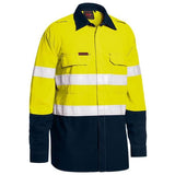 TenCate Tecasafe Plus 480 Taped Hi Vis Lightweight FR Vented Shirt - BS8237T