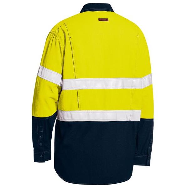 TenCate Tecasafe Plus 480 Taped Hi Vis Lightweight FR Vented Shirt - BS8237T