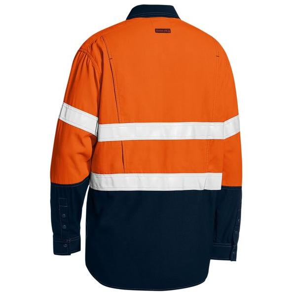 TenCate Tecasafe Plus 480 Taped Hi Vis Lightweight FR Vented Shirt - BS8237T