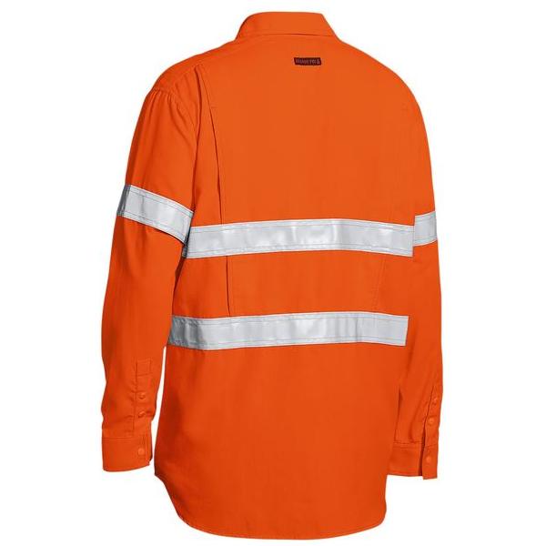 TenCate Tecasafe Plus 480 Taped Hi Vis Lightweight FR Vented Shirt - BS8238T