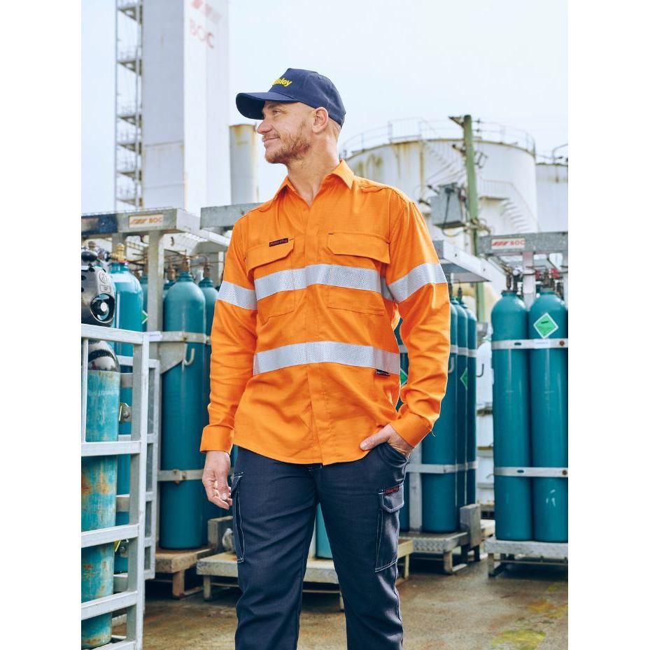 Apex 160 Taped Hi Vis FR Ripstop Vented Shirt - BS8339T