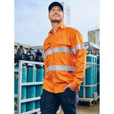 Apex 185 Taped Hi Vis Ripstop FR Vented Shirt - BS8439T