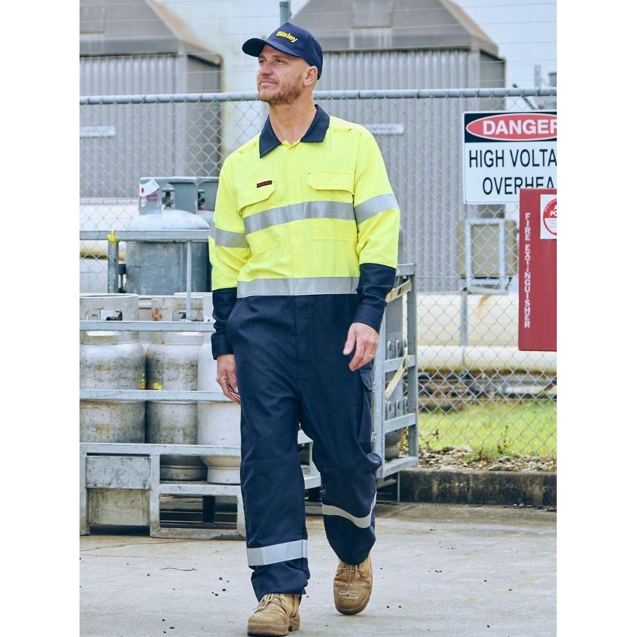Apex 185/240 Taped Hi Vis FR Ripstop Vented Coverall - BC8477T