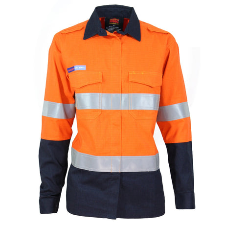 Ladies Inherent FR PPE2 2 Tone Taped Shirt - 3457DNCLadies Inherent FR PPE2 2 Tone Taped Shirt - 3457