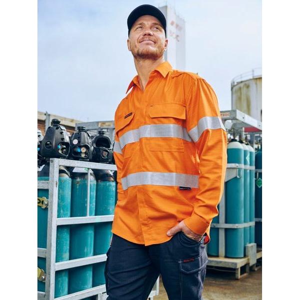 Apex 160 Taped Hi Vis FR Ripstop Vented Shirt - BS8339T