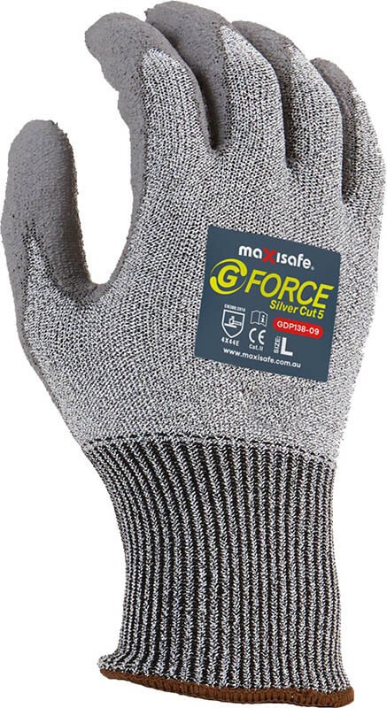 G-Force Silver Cut 5 Glove, PU Coated Palm