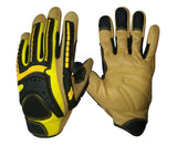 G-Force Tuff Oiler Cut C Mechanics Glove with Leather Palm