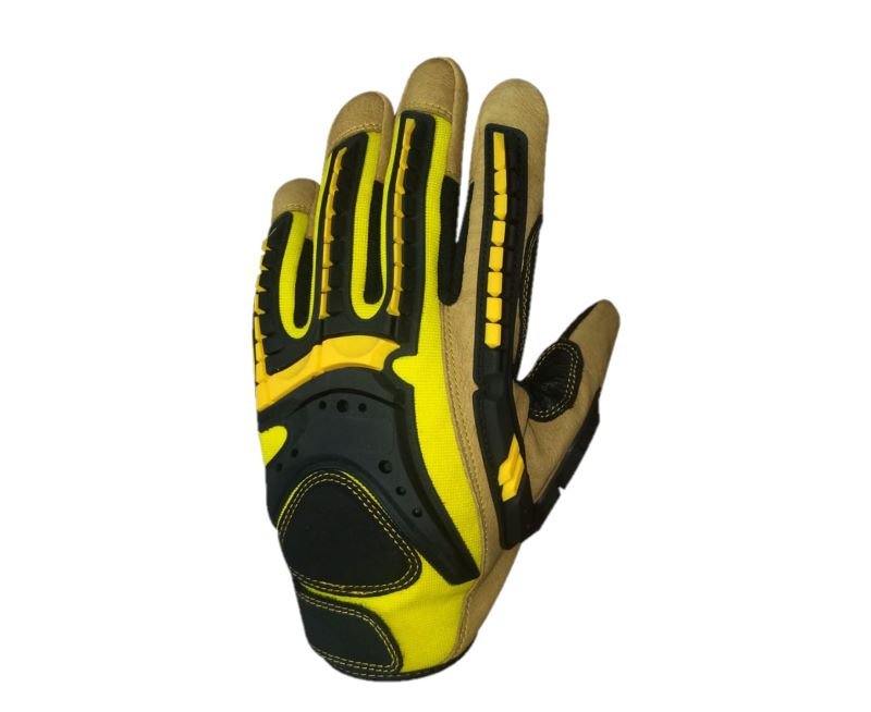 G-Force Tuff Oiler Cut C Mechanics Glove with Leather Palm