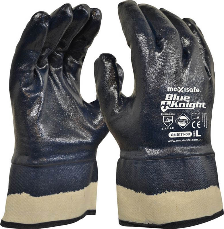 Blue Knight Heavy Duty, Fully Dipped with Safety Cuff