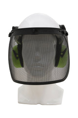Maxisafe Forestry Kit - White Helmet with Mesh Visor & Muffs