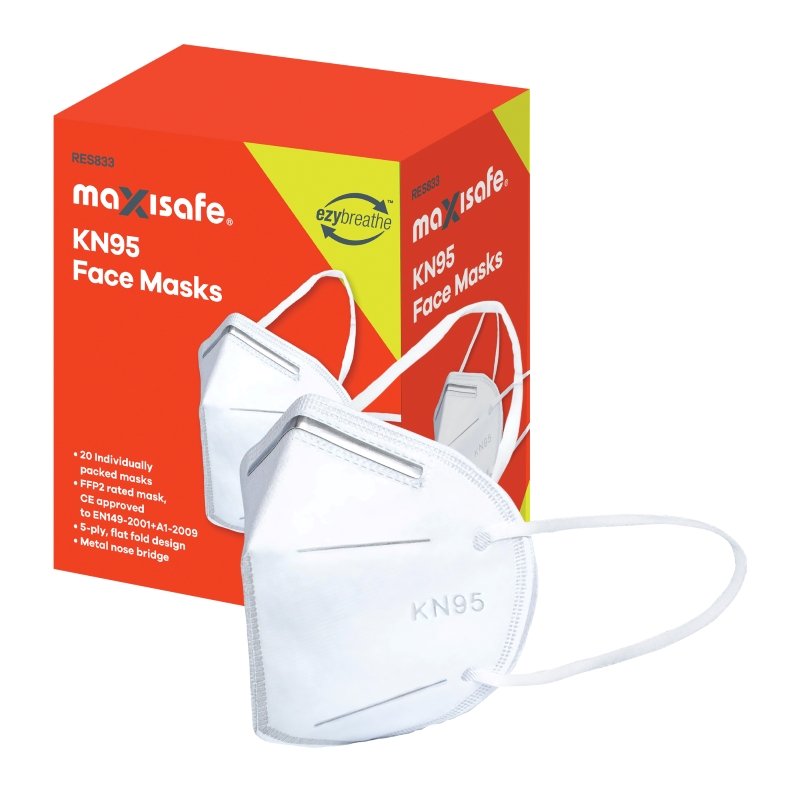 KN95 Flatfold mask with earloops