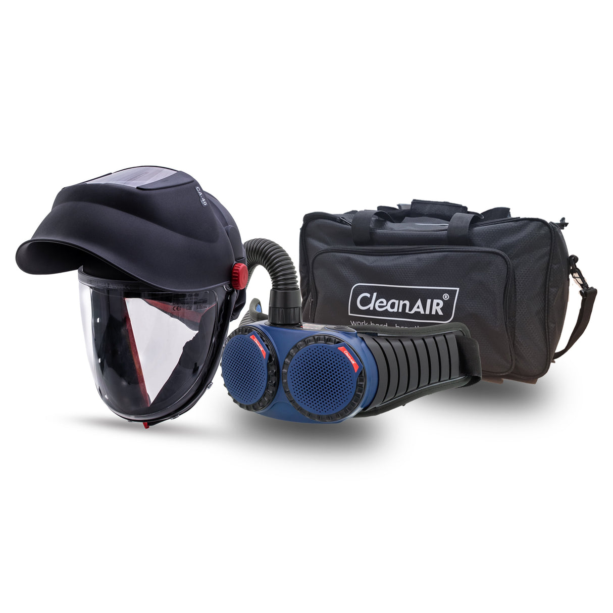 CleanAIR CA-40GW Flip-up Welding Hard Hat & AerGO PAPR Kit